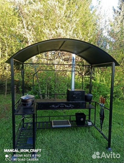 Мангал с крышей