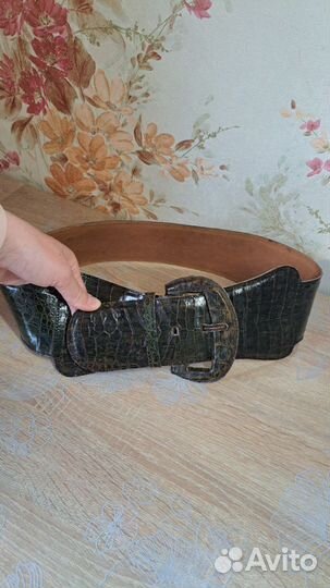 Ремень из кожи крокодила