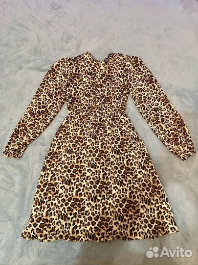 Платье с леопардовым принтом