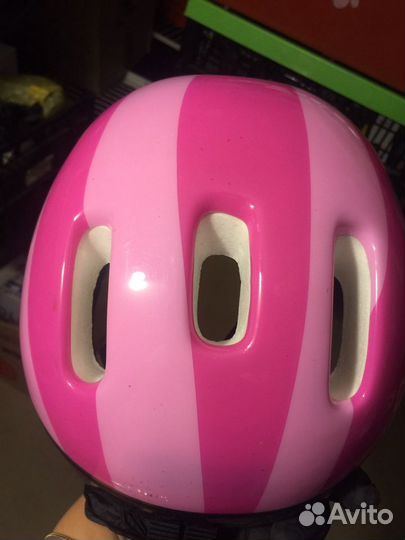 Самокат трёхколёсный, шлем и защита