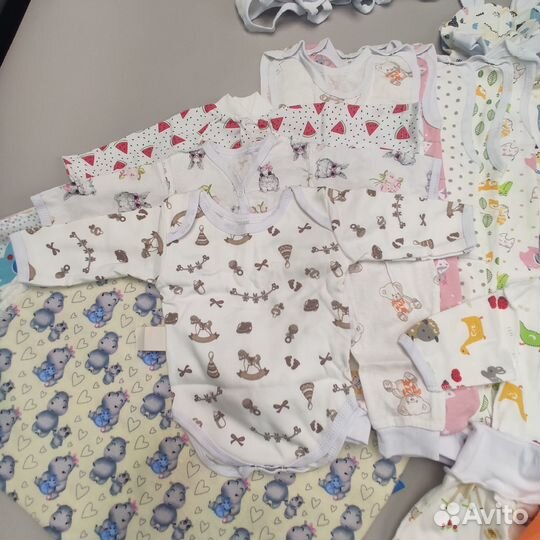 Пакет новых вещей для новорожденной девочки р56-62
