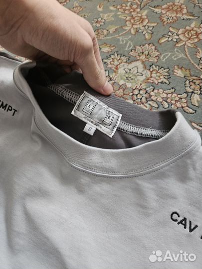 Лонгслив cavempt серый, classic