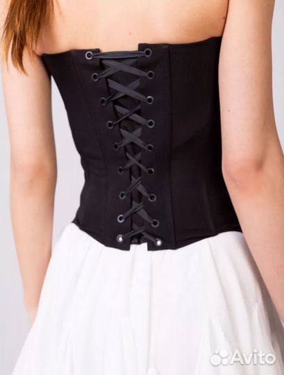 Корсет топ на молнии вечерний