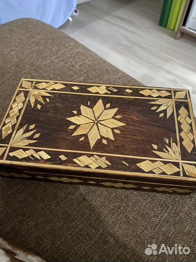 Шкатулка деревянная СССР