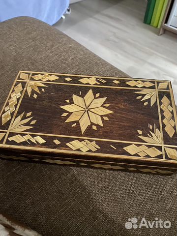 Шкатулка деревянная СССР