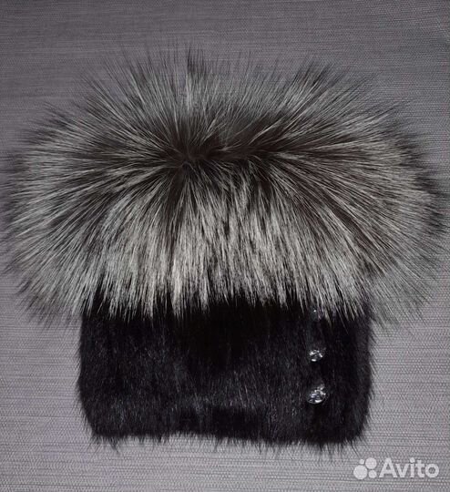 Шапка норковая женская