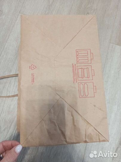 Бумажный пакет из макдоналдс