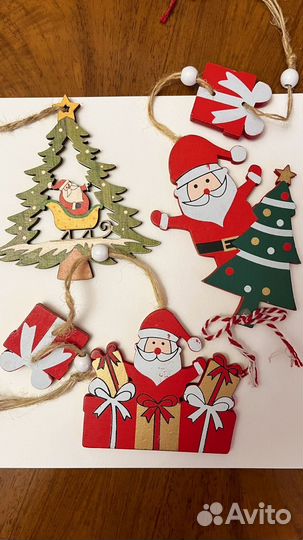 Новогодние украшения из дерева