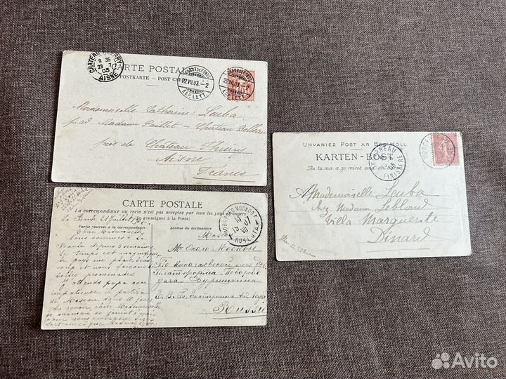 Раритетные почтовые открытки из Франции