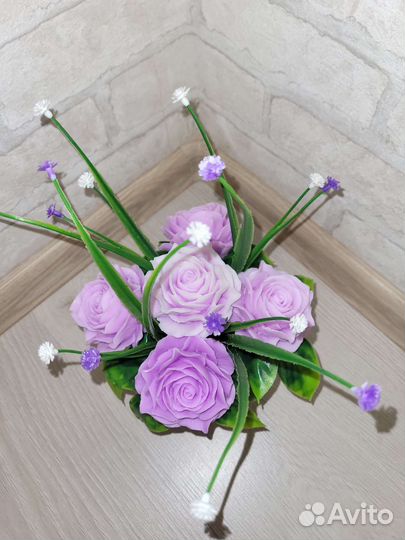 Букет цветов из мыла. Мыло ручной работы