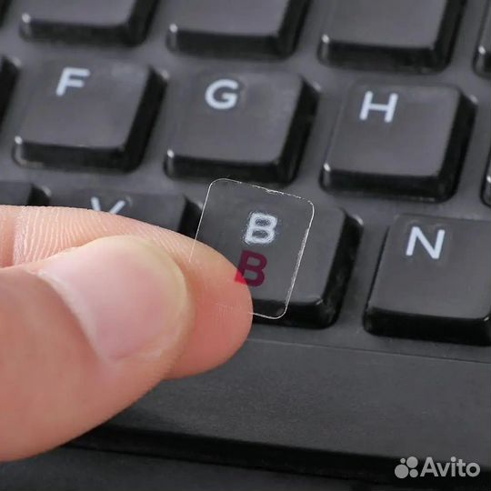 Прозрачные наклейки на клавиатуру лотом (28 штук)