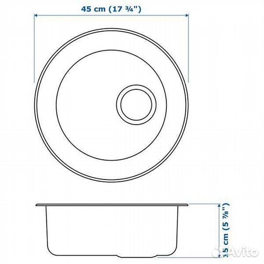 Бухольмен Мойка одинарная врезная икеа