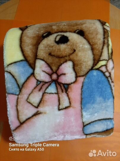 Плед детский в упаковке новый 110х140