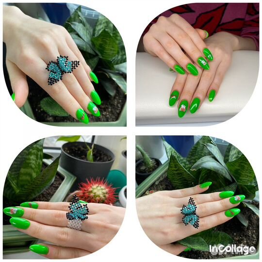 Модель на маникюр, наращивание, коррекцию