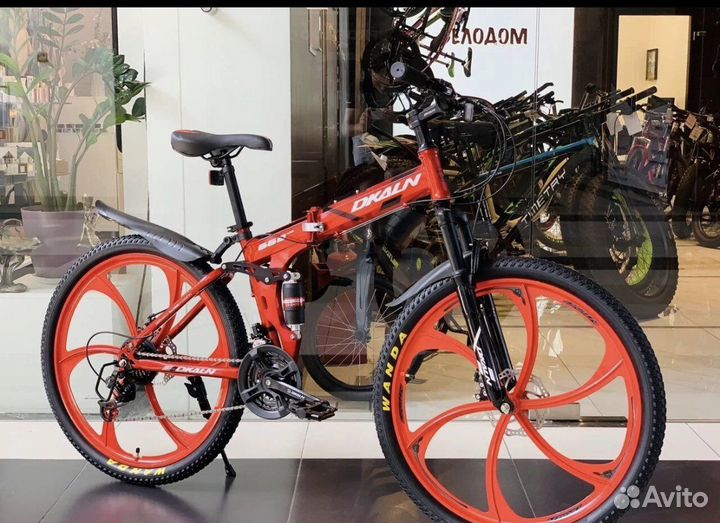 Велосипед на литых дисках