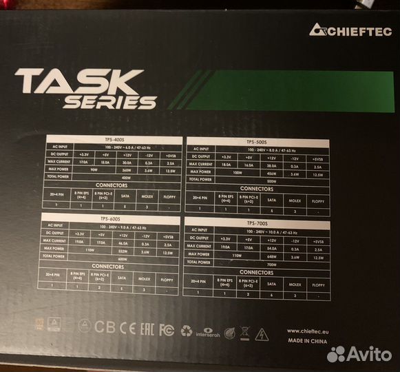 Блок питания для пк 500w Task