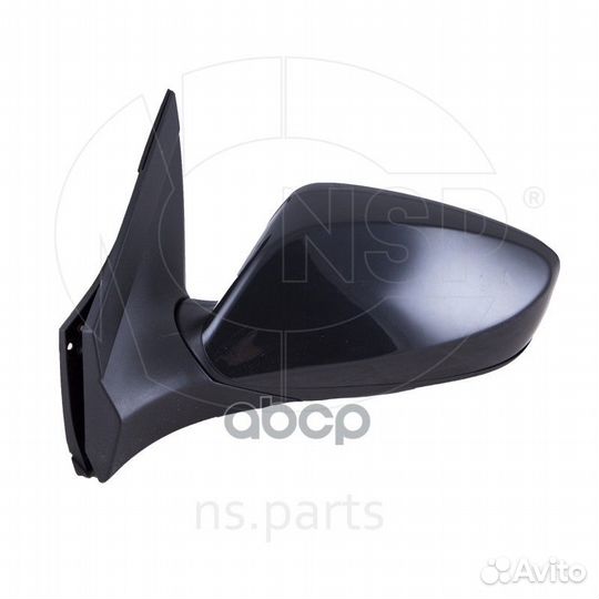 Зеркало левое электрическое, с обогревом, черно