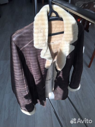 Дубленка натуральная мужская 48 50 размер
