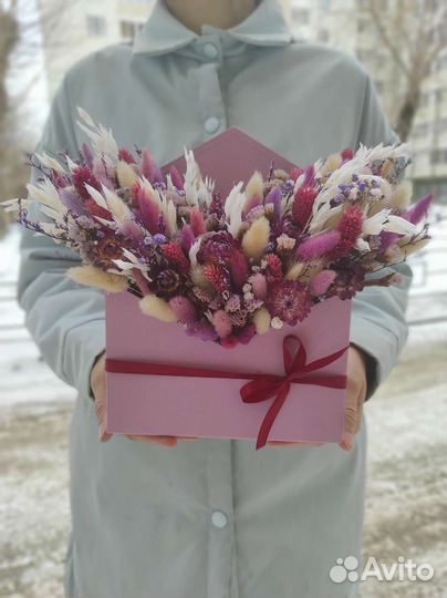 Букеты и композиции из сухоцветов на заказ