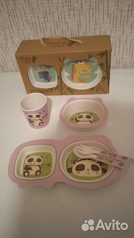 Бамбуковая посуда детская