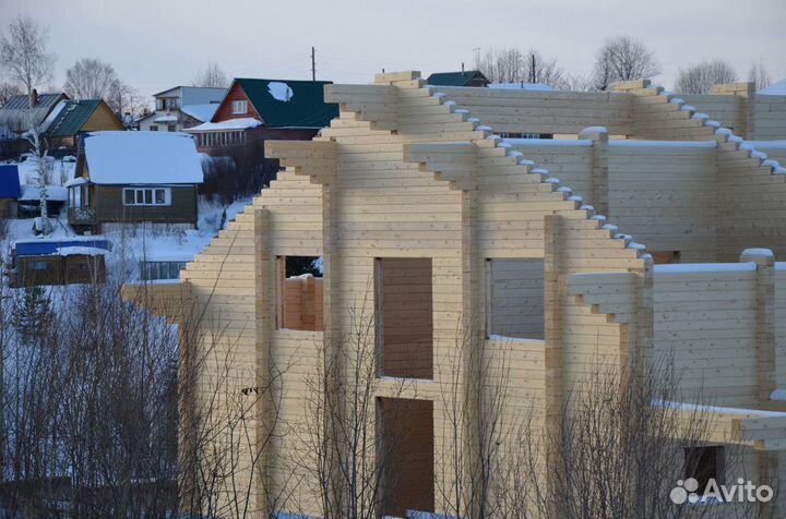 Строительство домов, бань (Брус, бревно)
