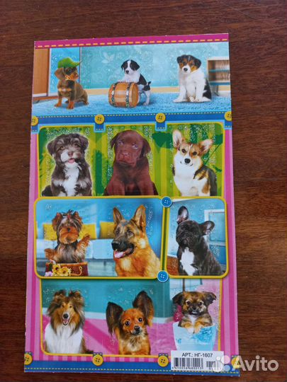 Наклейки. Животные.Птицы.Лошади.Дельфины.Собаки