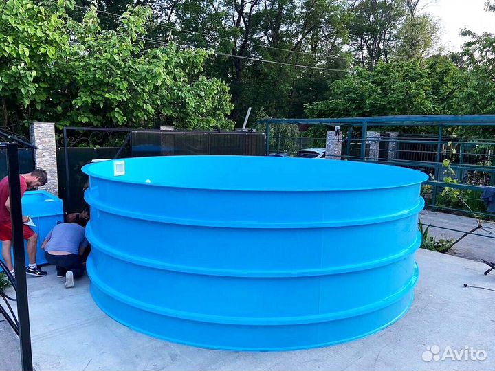 Бассейн 4x1,5 из пластика
