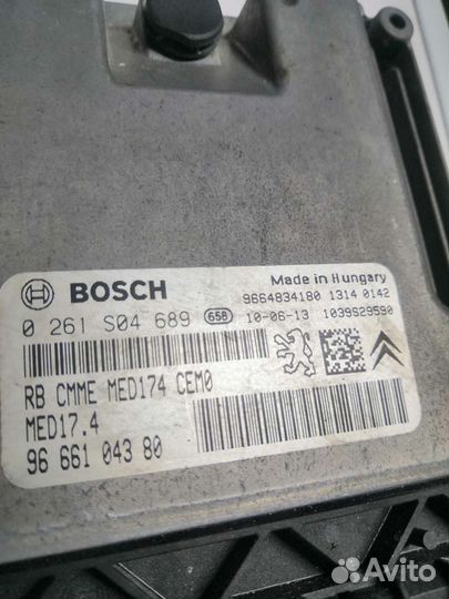 Блок управления двигателем Peugeot Citroen EP6 150