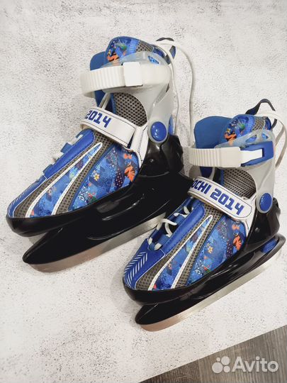 Коньки хоккейные детские раздвижные