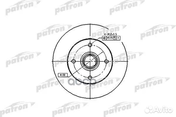 Тормозной диск PBD1529 (DF1529) PBD1529 patron