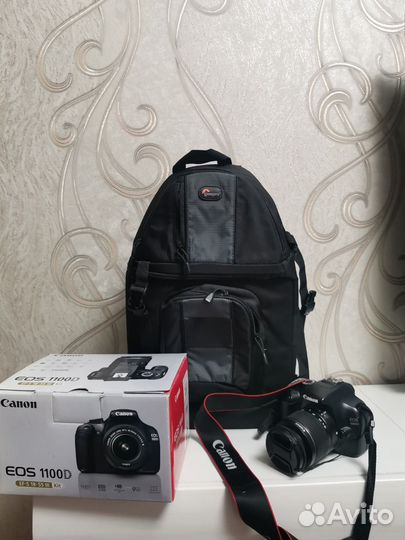 Зеркальный фотоаппарат canon eos 1100d с кофром