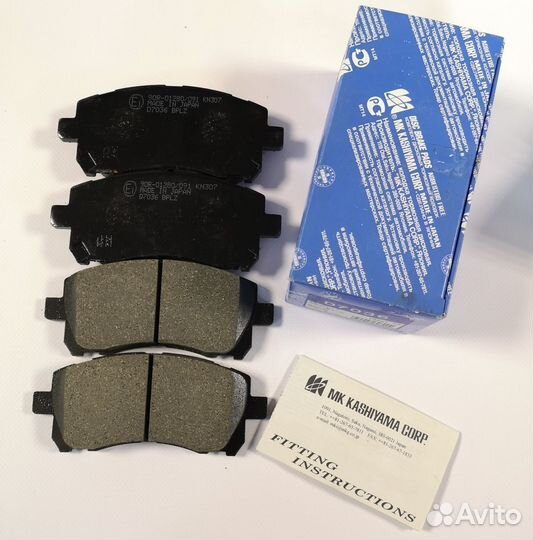 Колодки тормозные kashiyama