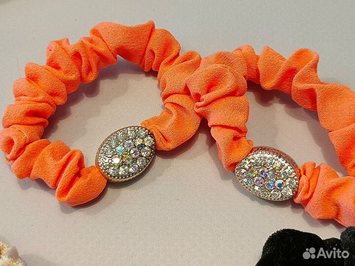 Резинки со стразами ободки для волос новое