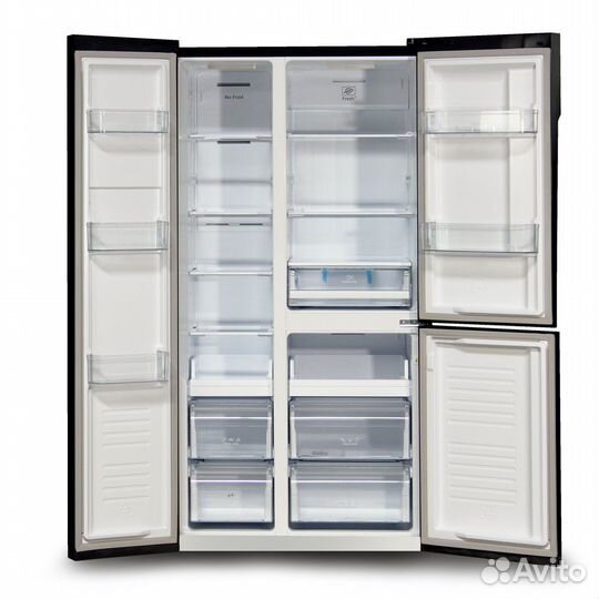 Холодильник ginzzu NFK-475 черный в наличии