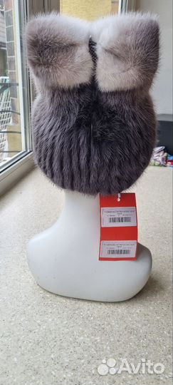 Шапка женская вязаная норка