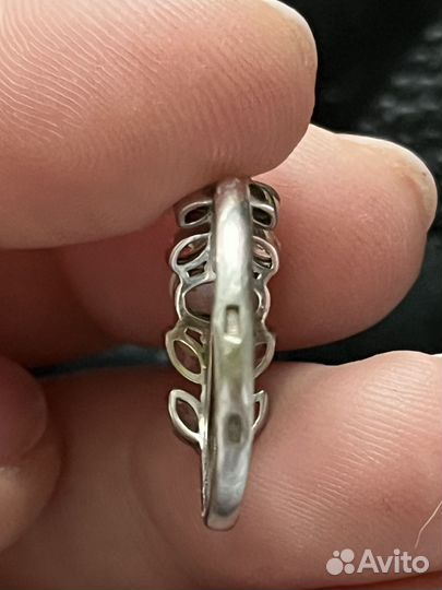 Кольцо серебро 925 с син. Опалом 17,5р