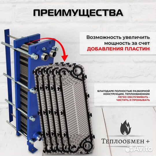 Теплообменник SN08-41 для отопления 1500 м2 150кВт