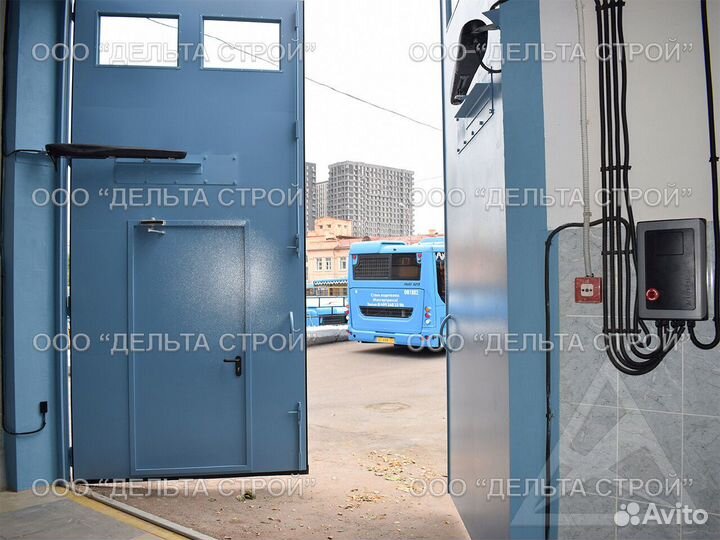 Противопожарные распашные ворота впм