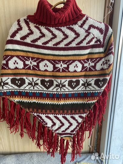 Пончо женское