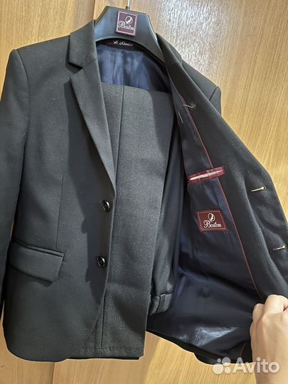 Школьный костюм для мальчика 134 черный