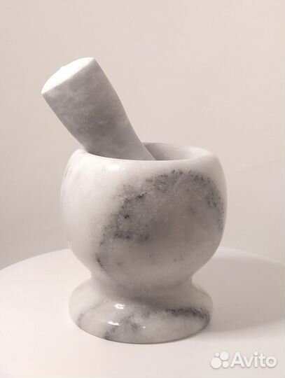 Пестик к ступке мраморный (черн/бел/оранж/сер)