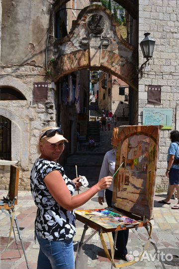 244 Желтая лодка Балаклавы кисти Анны Давыдченко