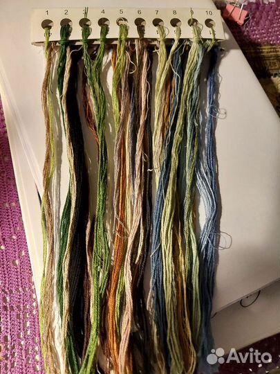 Остатки наборов для вышивания