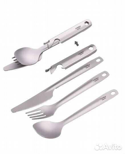 Титановая ложка вилка
