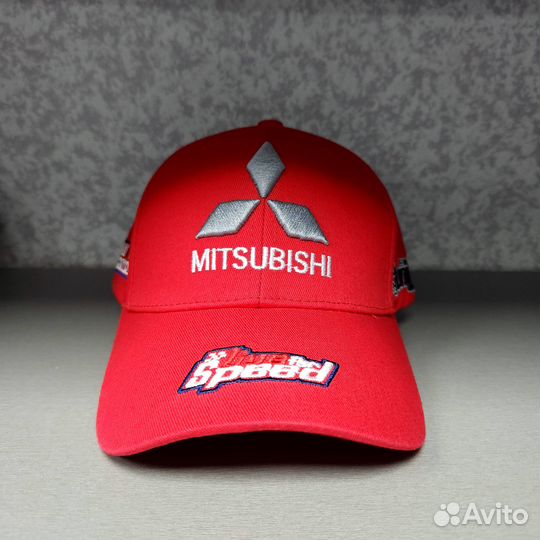 Кепка бейсболка Mitsubishi красная