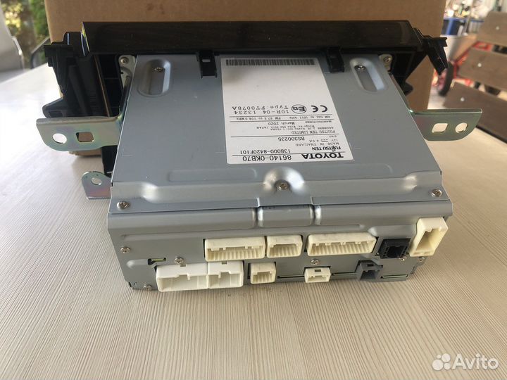 Штатная магнитола Toyota fortuner, hilux