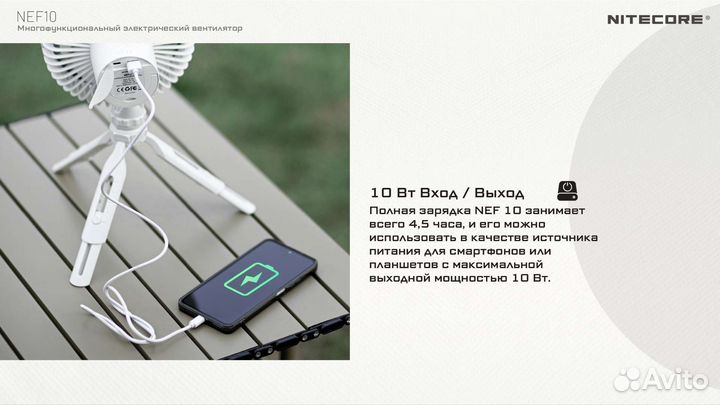 Nitecore NEF10 Портативный вентилятор