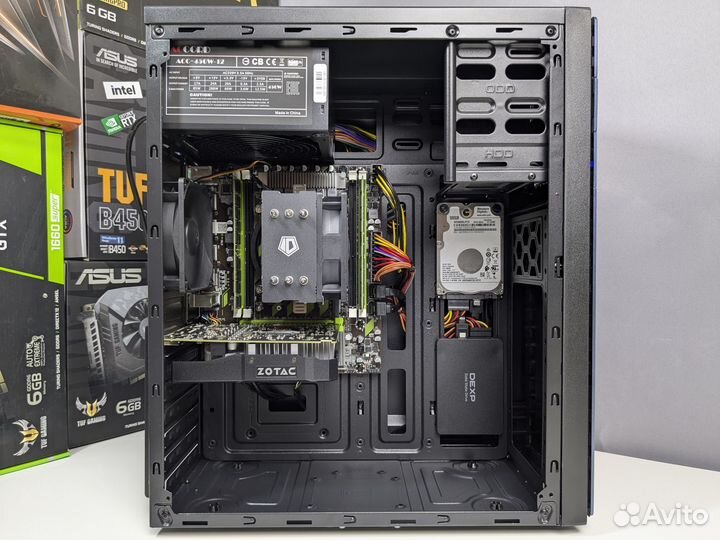 Игровой пк Intel 8 ядер + GTX1050 2GB + 32GB