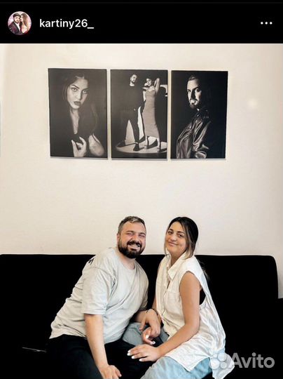 Печать картин на холсте портрет по фото