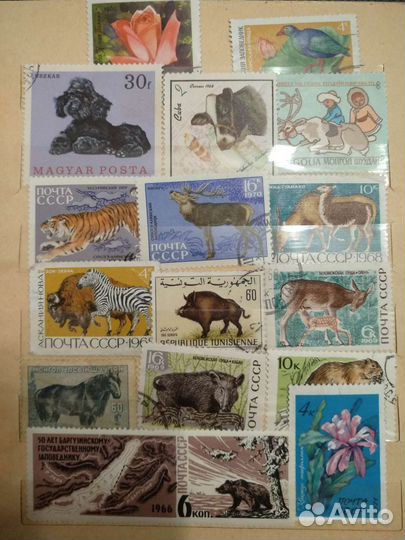Почтовые марки разные СССР Бурунди Польша Вьетнам